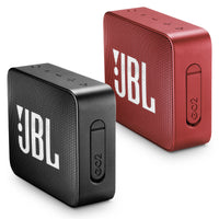 2-Pack JBL Go 2 Bluetooth Portable Speakers - Midnight Black & Red