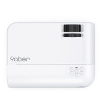 Yaber U2 720P Entertainment LCD Projector with Projector Screen - White