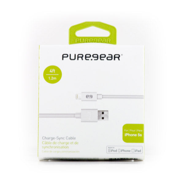 PureGear Data Cable Lightning 48" - White