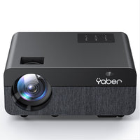 Yaber Pro U9 1080P Entertainment LCD Projector with Projector Screen - Black